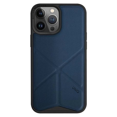Etui UNIQ Transforma Magclick Charging na iPhone 14 Pro Max - niebieskie