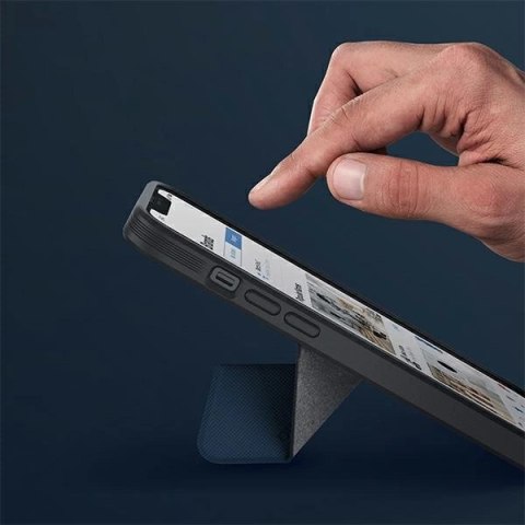 Etui UNIQ Transforma Magclick Charging na iPhone 14 Pro Max - niebieskie