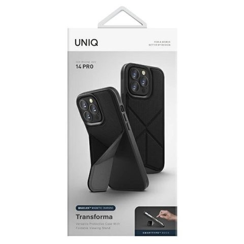 Etui UNIQ Transforma Magclick Charging na iPhone 14 Pro - czarne Etui UNIQ Transforma Magclick Charging na iPhone 14 Pro - czarne