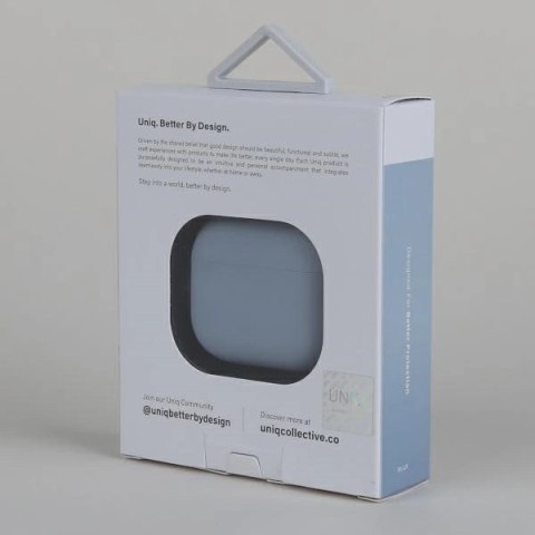 Etui Uniq Lino na AirPods 3 - błękitne