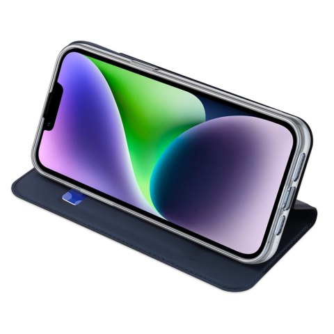 Etui do iPhone 15 Plus pokrowiec z klapką i portfelem Dux Ducis Skin Pro - niebieskie Etui do iPhone 15 Plus pokrowiec z klapką i portfelem Dux Ducis Skin Pro - niebieskie