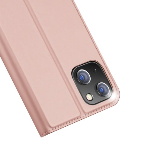 Etui do iPhone 15 Plus pokrowiec z klapką i portfelem Dux Ducis Skin Pro - różowe Etui do iPhone 15 Plus pokrowiec z klapką i portfelem Dux Ducis Skin Pro - różowe