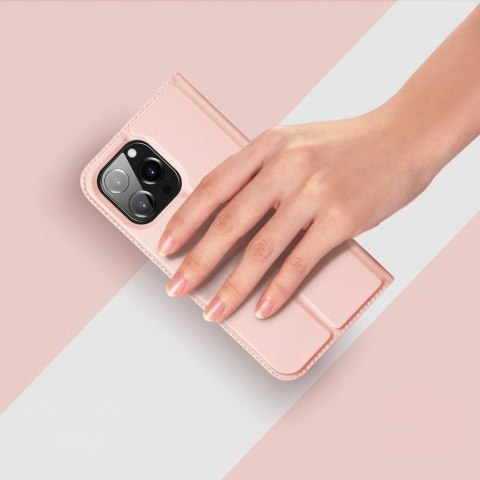 Etui do iPhone 15 Pro Max pokrowiec z klapką i portfelem Dux Ducis Skin Pro - czarne Etui do iPhone 15 Pro Max pokrowiec z klapką i portfelem Dux Ducis Skin Pro - czarne