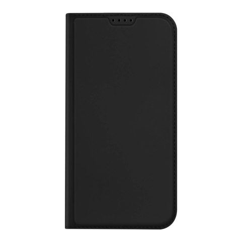Etui do iPhone 15 Pro pokrowiec z klapką i portfelem Dux Ducis Skin Pro - czarne Etui do iPhone 15 Pro pokrowiec z klapką i portfelem Dux Ducis Skin Pro - czarne