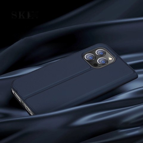 Etui do iPhone 15 Pro pokrowiec z klapką i portfelem Dux Ducis Skin Pro - czarne Etui do iPhone 15 Pro pokrowiec z klapką i portfelem Dux Ducis Skin Pro - czarne
