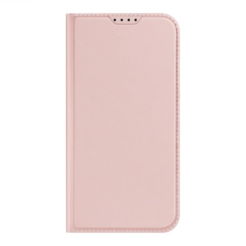 Etui z klapką i portfelem Dux Ducis Skin Pro do iPhone 15 - różowe