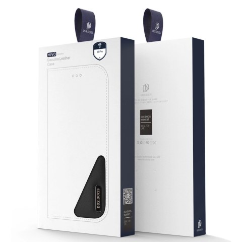 Etui z portfelem Dux Ducis Hivo z blokadą RFID do iPhone 15 Plus - brązowe Etui z portfelem Dux Ducis Hivo z blokadą RFID do iPhone 15 Plus - brązowe
