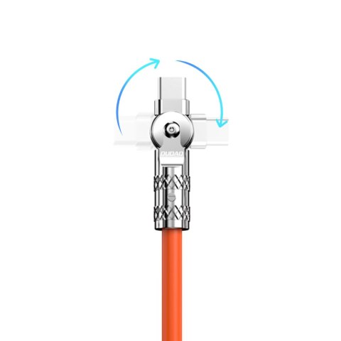 Kabel kątowy Dudao L24CL USB-C - Lightning o rotacji 180° 30W 1m - pomarańczowy Kabel kątowy Dudao L24CL USB-C - Lightning o rotacji 180° 30W 1m - pomarańczowy