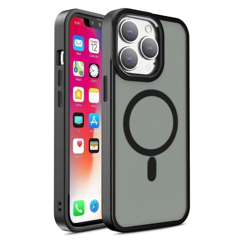 Magnetyczne etui z MagSafe Color Matte Case do iPhone 14 Pro Max - czarne Magnetyczne etui z MagSafe Color Matte Case do iPhone 14 Pro Max - czarne
