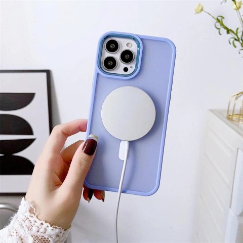 Magnetyczne etui z MagSafe Color Matte Case do iPhone 14 Pro Max - różowe