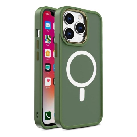 Magnetyczne etui z MagSafe Color Matte Case do iPhone 14 Pro Max - zielone Magnetyczne etui z MagSafe Color Matte Case do iPhone 14 Pro Max - zielone