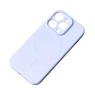Silikonowe magnetyczne etui iPhone 14 Pro Max Silicone Case Magsafe - jasnoniebieskie