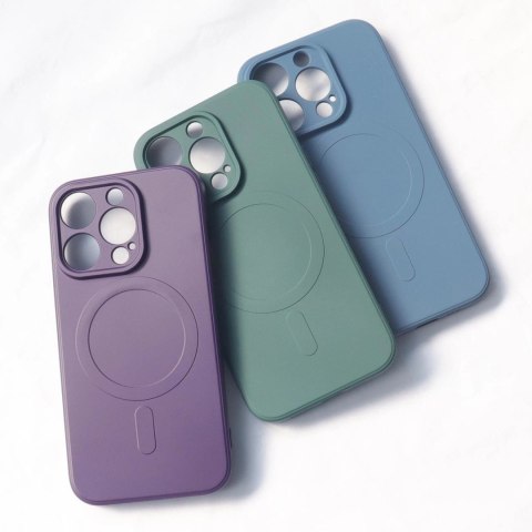Silikonowe magnetyczne etui iPhone 14 Pro Max Silicone Case Magsafe - jasnoniebieskie Silikonowe magnetyczne etui iPhone 14 Pro Max Silicone Case Magsafe - jasnoniebieskie