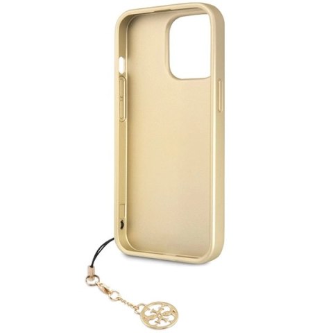 Etui Guess 4G Charms Collection na iPhone 14 Pro - szare