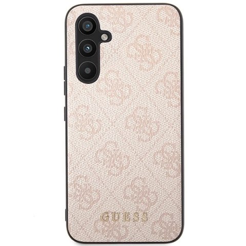 Etui Guess 4G Metal Gold Logo na Samsung Galaxy A54 - różowe