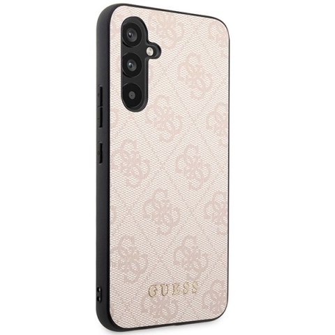Etui Guess 4G Metal Gold Logo na Samsung Galaxy A54 - różowe