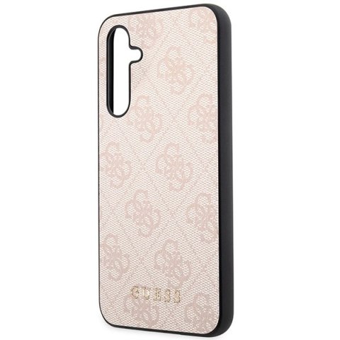 Etui Guess 4G Metal Gold Logo na Samsung Galaxy A54 - różowe