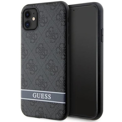 Etui Guess 4G Stripes na iPhone 11 / Xr - szare