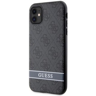 Etui Guess 4G Stripes na iPhone 11 / Xr - szare