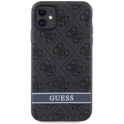 Etui Guess 4G Stripes na iPhone 11 / Xr - szare
