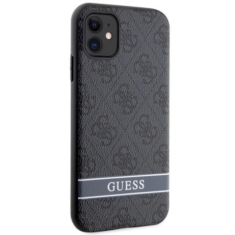 Etui Guess 4G Stripes na iPhone 11 / Xr - szare