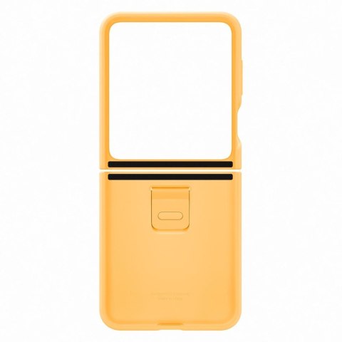 Etui silikonowe z uchwytem do Samsung Galaxy Z Flip 5 - żółte