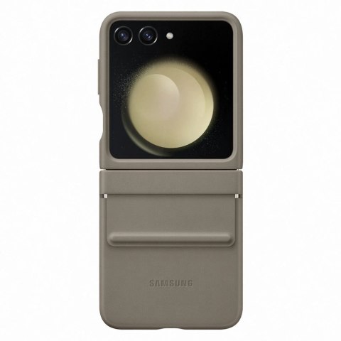Etui z ekoskóry do Samsung Galaxy Z Flip 5 - brązowe Etui z ekoskóry do Samsung Galaxy Z Flip 5 - brązowe
