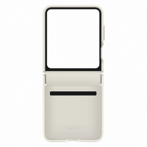 Etui z ekoskóry do Samsung Galaxy Z Flip 5 - kremowe