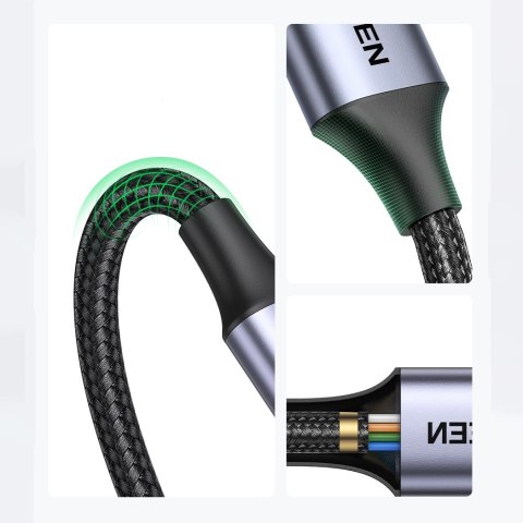 Kabel USB C / micro USB-B 3.0 Ugreen US565 5Gb/s 3A 1m - szary Kabel USB C / micro USB-B 3.0 Ugreen US565 5Gb/s 3A 1m - szary