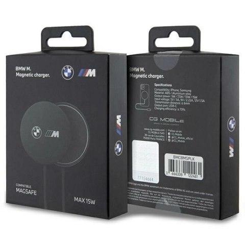 Ładowarka indukcyjna BMW M Edition 15W z MagSafe - czarne Ładowarka indukcyjna BMW M Edition 15W z MagSafe - czarne