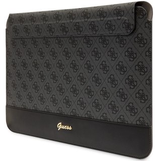 Pokrowiec Guess 4G Stripe Metal Logo na laptopa 14" - czarny