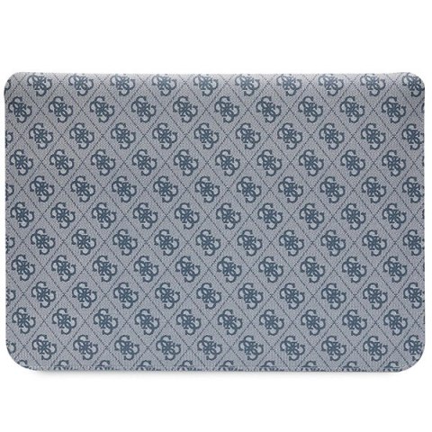 Pokrowiec Guess 4G Stripe Metal Logo na laptopa 14" - niebieski