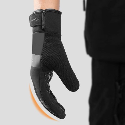 Rękawiczki sportowe do telefonu ocieplane (rozmiar XL) - czarne Rękawiczki sportowe do telefonu ocieplane (rozmiar XL) - czarne