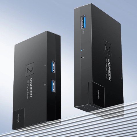 Switch przełącznik dwukierunkowy USB 3.0 Ugreen CM618 - czarny Switch przełącznik dwukierunkowy USB 3.0 Ugreen CM618 - czarny
