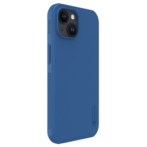 Wzmocnione etui do iPhone 15 Plus Nillkin Super Frosted Shield Pro - niebieskie
