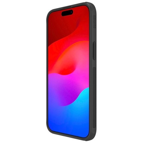 Wzmocnione etui do iPhone 15 Pro Max Nillkin Super Frosted Shield Pro - czarne Wzmocnione etui do iPhone 15 Pro Max Nillkin Super Frosted Shield Pro - czarne
