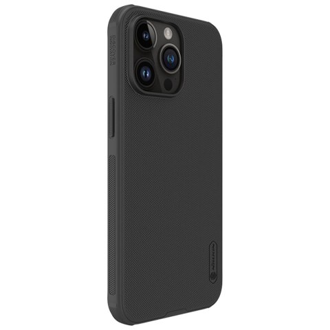 Wzmocnione etui do iPhone 15 Pro Max Nillkin Super Frosted Shield Pro - czarne Wzmocnione etui do iPhone 15 Pro Max Nillkin Super Frosted Shield Pro - czarne