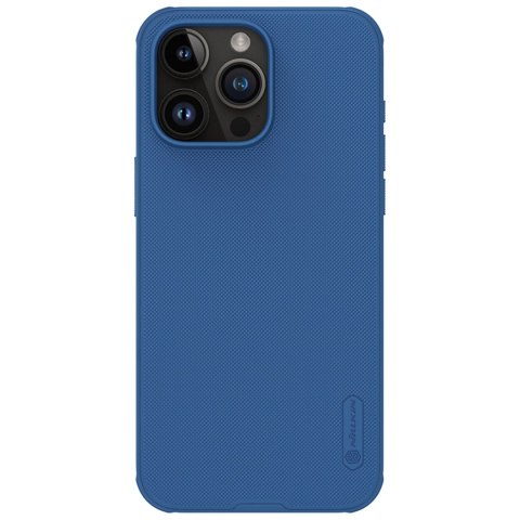 Wzmocnione etui do iPhone 15 Pro Max Nillkin Super Frosted Shield Pro - niebieskie Wzmocnione etui do iPhone 15 Pro Max Nillkin Super Frosted Shield Pro - niebieskie