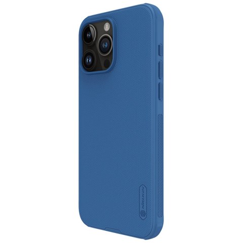 Wzmocnione etui do iPhone 15 Pro Max Nillkin Super Frosted Shield Pro - niebieskie Wzmocnione etui do iPhone 15 Pro Max Nillkin Super Frosted Shield Pro - niebieskie