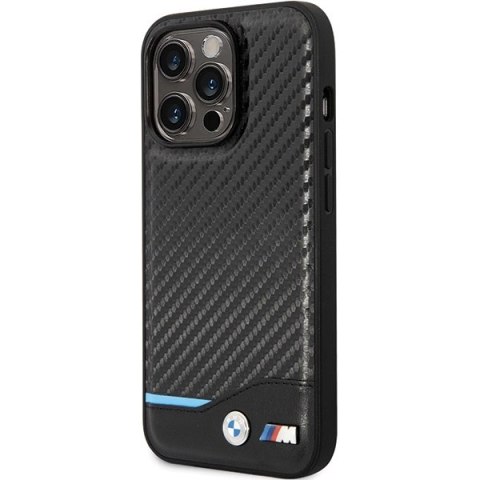 Etui BMW Leather Carbon na iPhone 13 Pro / iPhone 13 - czarne Etui BMW Leather Carbon na iPhone 13 Pro / iPhone 13 - czarne