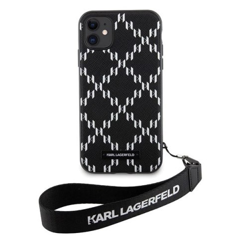 Etui Karl Lagerfeld Monogram Losange Saffiano na iPhone 11 / Xr - czarne