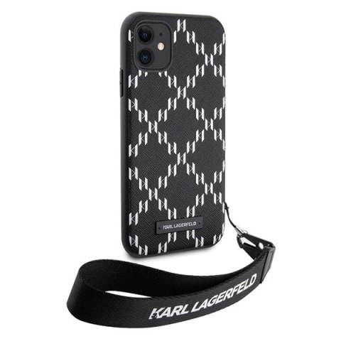 Etui Karl Lagerfeld Monogram Losange Saffiano na iPhone 11 / Xr - czarne