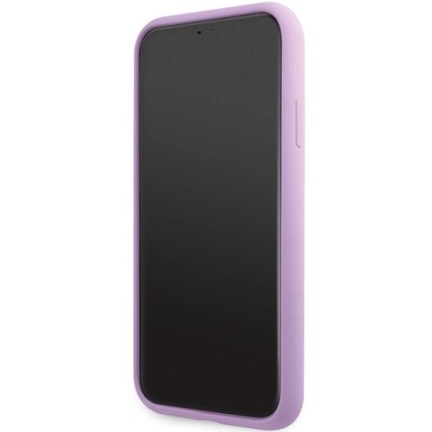 Etui Karl Lagerfeld Silicone Signature na iPhone 11 / Xr - purpurowe