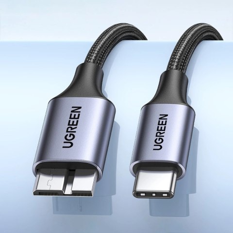 Kabel USB C / micro USB-B 3.0 Ugreen US565 5Gb/s 3A 0.5m - szary Kabel USB C / micro USB-B 3.0 Ugreen US565 5Gb/s 3A 0.5m - szary