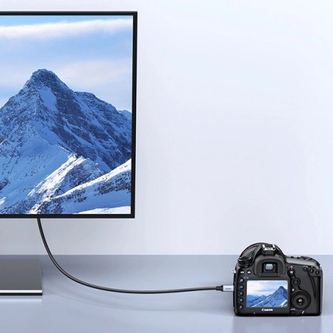 Kabel Ugreen HD164 15517 micro HDMI / HDMI 2.1 8K 2m - szary
