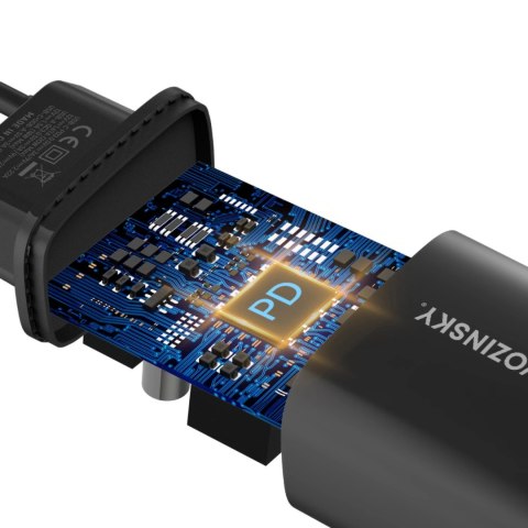 Ładowarka sieciowa Wozinsky WGWCB USB-A USB-C 20W - czarna Ładowarka sieciowa Wozinsky WGWCB USB-A USB-C 20W - czarna
