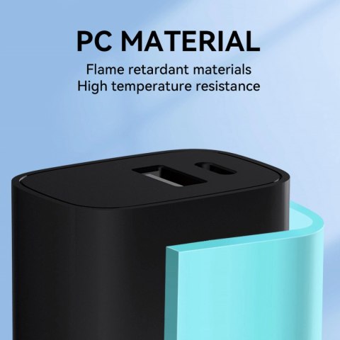 Ładowarka sieciowa Wozinsky WGWCB USB-A USB-C 20W - czarna Ładowarka sieciowa Wozinsky WGWCB USB-A USB-C 20W - czarna