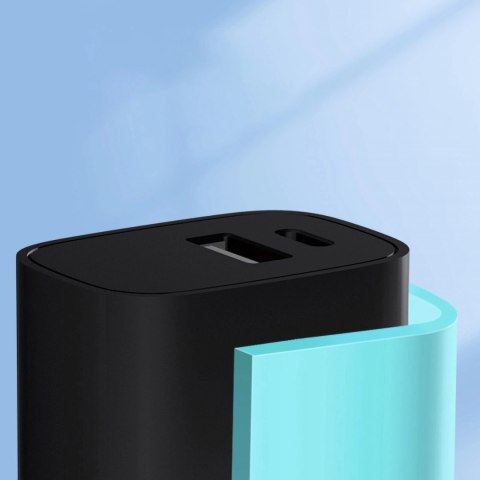 Ładowarka sieciowa Wozinsky WGWCB USB-A USB-C 20W - czarna Ładowarka sieciowa Wozinsky WGWCB USB-A USB-C 20W - czarna