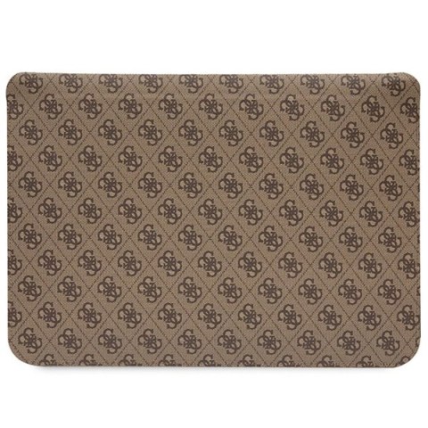 Pokrowiec Guess 4G Printed Stripes na laptopa 14" - brązowy