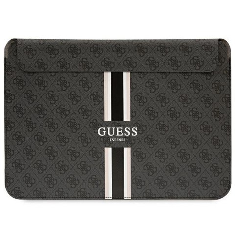 Pokrowiec Guess 4G Printed Stripes na laptopa 14" - czarny Pokrowiec Guess 4G Printed Stripes na laptopa 14" - czarny